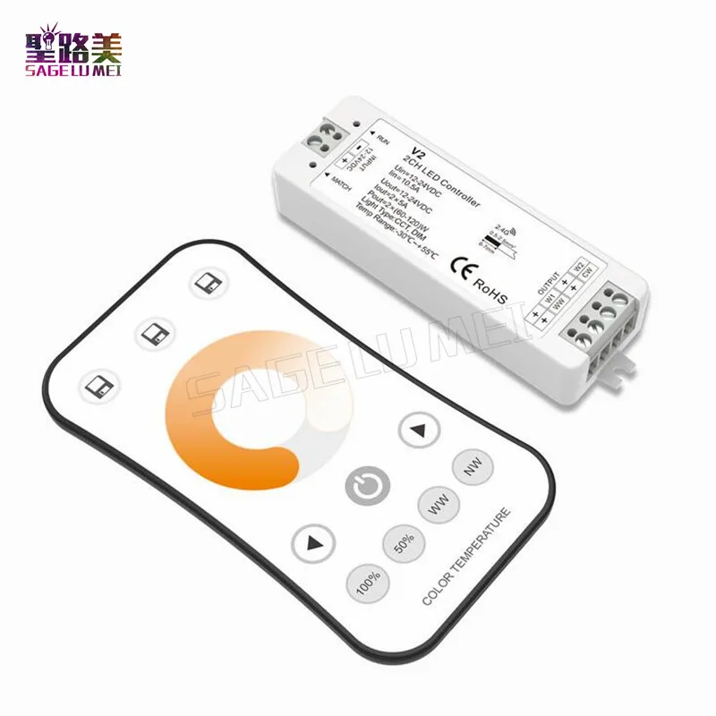 Беспроводной Радиочастотный регулятор температуры цвета V2 + R7 1 2 4 ГГц канальный