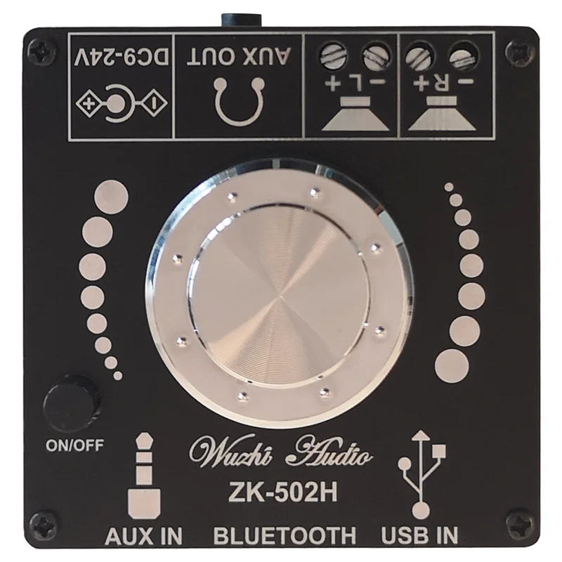 Цифровой усилитель мощности ZK 502H HIFI Bluetooth 5 0 TPA3116D2 Плата усилителя звука 50WX2 стерео