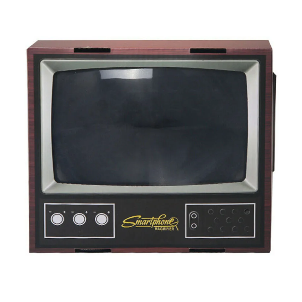 

Retro Vintage TV Adjustable Mobile Phone Desktop Screen Magnifier Amplifier Smartphone Phone Holder