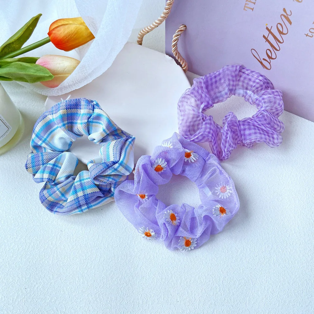 3 шт. красочные детей держатели для волос Эластичные аксессуары очаровательные