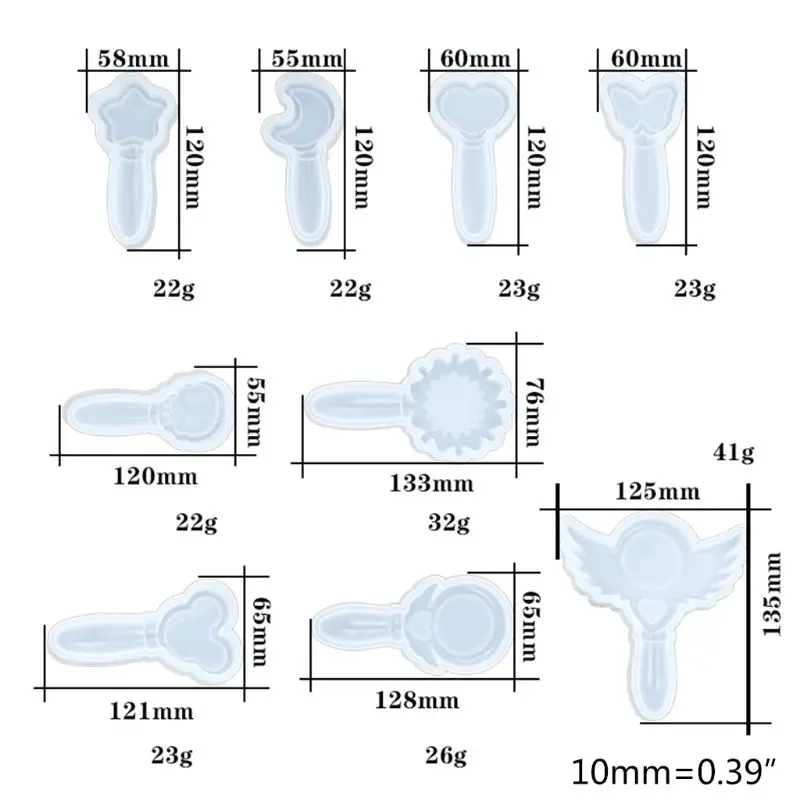 

2021 New Crystal Epoxy Resin Mold Portable Small Mirror Casting Silicone Mould Handmade 2020 trend