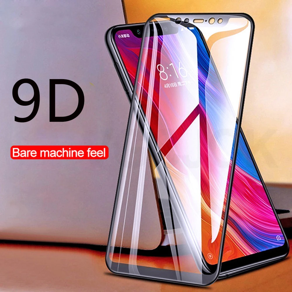 9D на стекло для xiaomi mi 8 lite 9 se play защита экрана телефона a2 pocophone f1 защитный mix 2s 3 redmi