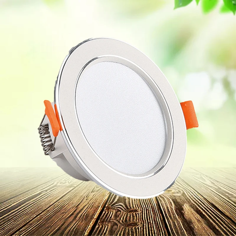 

Led Downlight 3W5W Ceiling Lamp Spotlight Embedded Warm White Three-Color Dimming Household Living Room Indoor Lighting