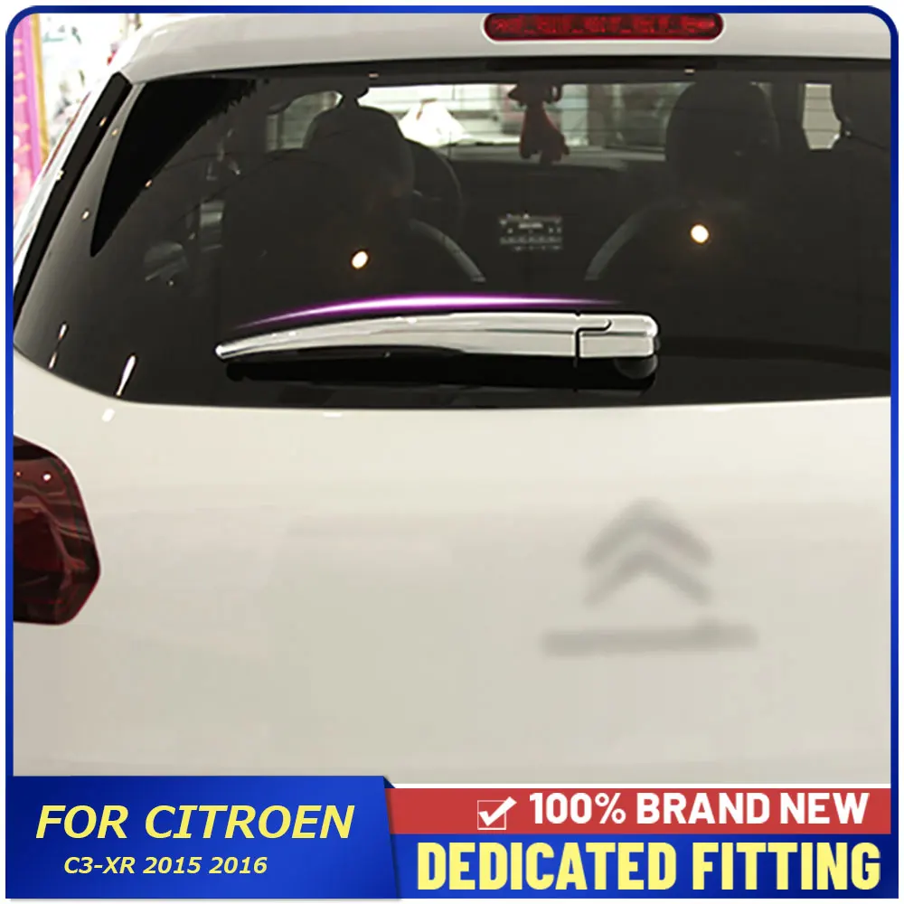 

Подходит для Citroen C3-XR 2015 2016 задний стеклоочиститель ABS хромированный Хвост Windcreen стеклоочистителя крышка планки стайлинга автомобилей