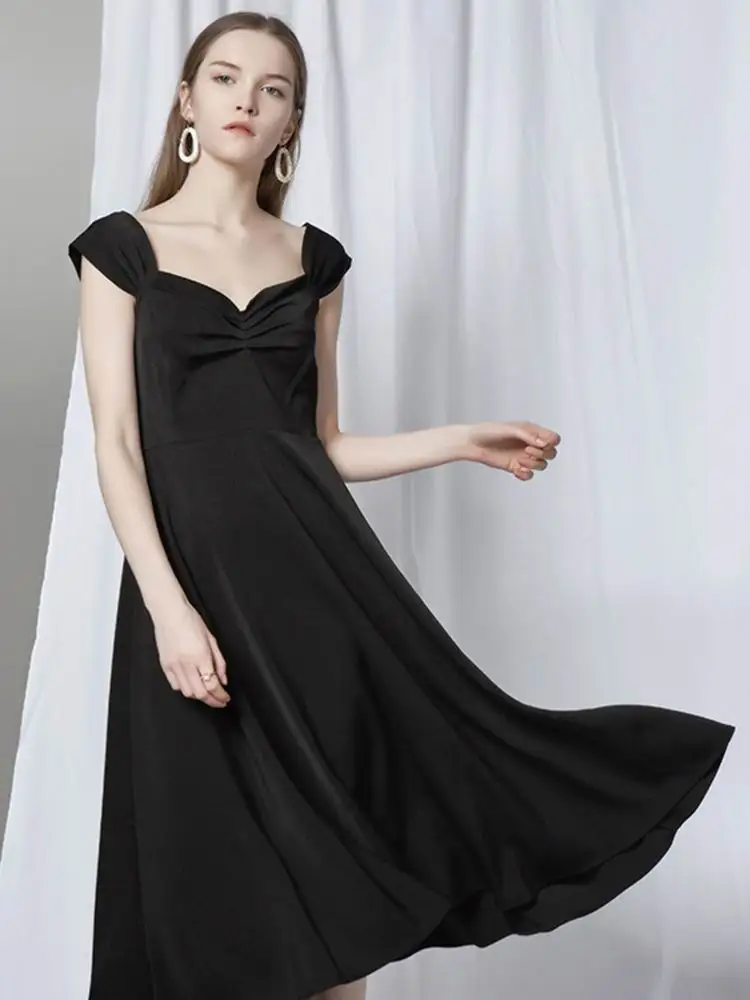 

2021 New Party Dress Women Summer Fashion Sexy Black dress High Quality Lady's Clothing HOT Selling