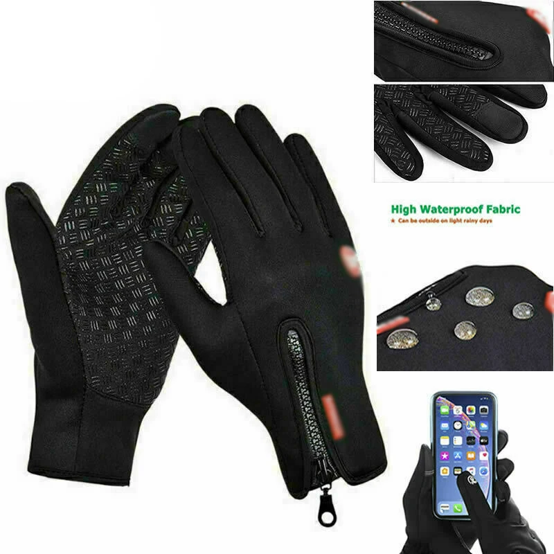 Зимние перчатки 2021 теплые водонепроницаемые ветрозащитные велосипедные для