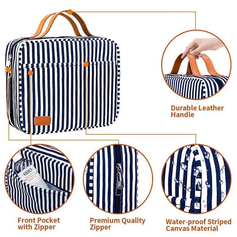 

High Capacity Makeup Bag Travel Cosmetic Bag Waterproof Toiletries Storage Bag Cosmetics Storage Travel Kit Beauty Bag