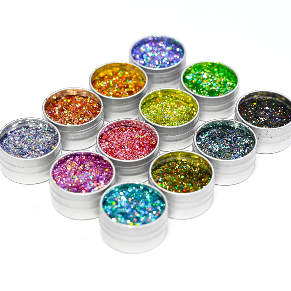 

1 Jar (Metal Pot) Nail Art Powder Dust Shimmer Decoration,Shiny nail glitter, Glitter Powder,Nail Glitter，crystal Diamond Powder