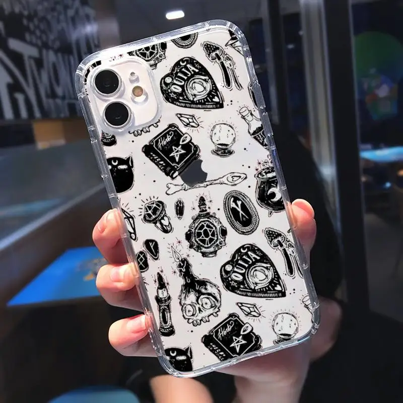 

Mysterious Pharmacy supplies Phone Case Transparent for iPhone 11 12 mini pro XS MAX 8 7 6 6S Plus X 5S SE 2020 XR