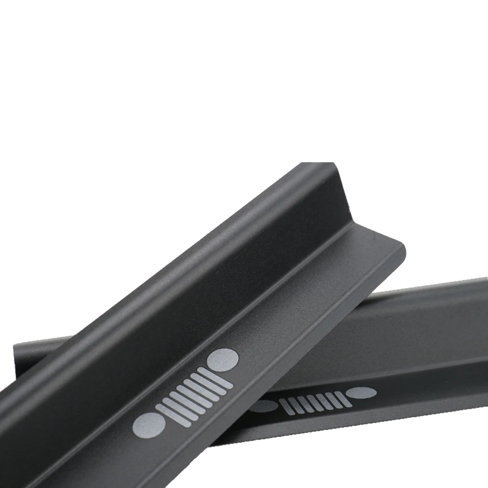 Черная Алюминиевая противоскользящая Накладка на порог накладка дверь защитная