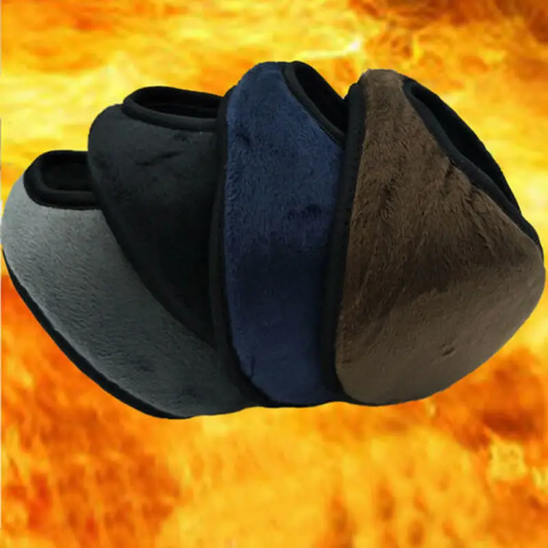 Зимние Наушники унисекс мягкая флисовая повязка на голову плюшевая накладка уши