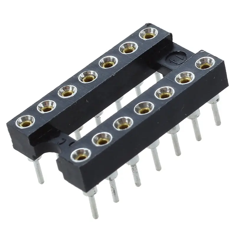 

10pcs 14Pin DIP Round DIP IC Socket Adapter Solder Type