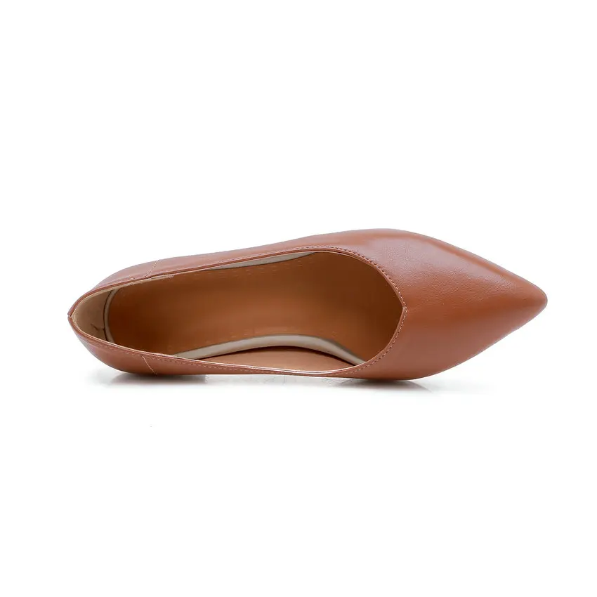 QUTAA/женские туфли лодочки модные женские с острым носком на высоком квадратном