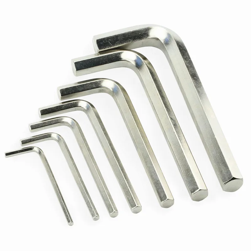 Стальной гаечный ключ с коротким рычагом набор инструментов 1/1"-1/4" дюймов 1,5 мм-6 мм метрический размер Набор шестигранных ключей шестигранный ключ шестигранный гаечный ключ хром-ванадий