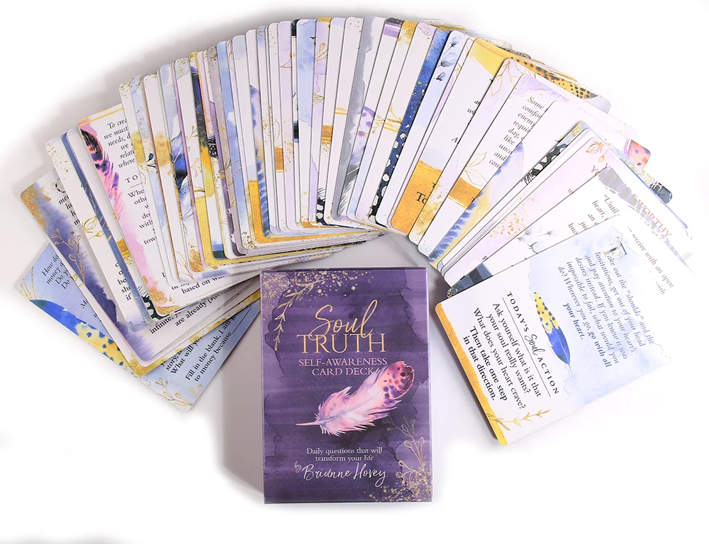 Soul Truth-cartas de auto-concientizaci&oacute;n para principiantes, cartas de Tarot con gu&iacute;a, juego de mesa, exquisita y gu&iacute;a-5