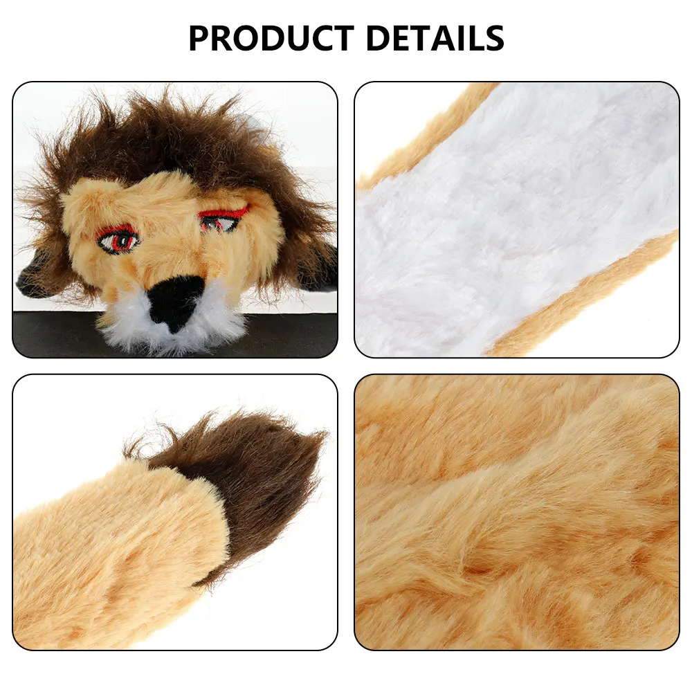 

Cute Dog Squeaky Chewing Toys Puppy Sound Stuffed Plush Toy Cat Chew Interactive Molar Toy Creative Shape Anti-Bite Pet Supplies