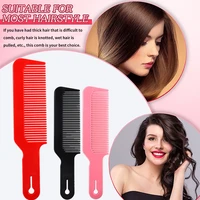black 1pc cutting flat comb professional barbers flat top combs hairdressing salon styling tool