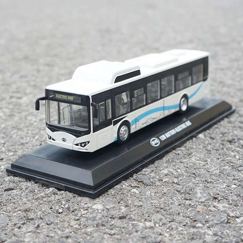 1:64 масштаб BYD K9 чистый электрический автобус литье под давлением Guangzhou модель