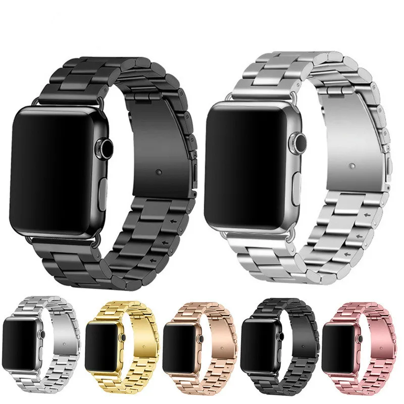 Смарт часы ремешок 44 мм для apple watch series 2 металлические ремешки для часов iwatch 40 мм нержавеющая сталь для iphone watch 42 мм 38 мм 2 1