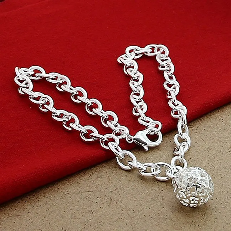 Классическое базовое ожерелье-цепочка из серебра 925 пробы с полым круглым