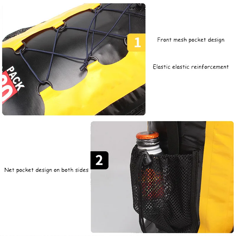 30л водонепроницаемый рюкзак для плавания плавающая сухая сумка гребля на лодках