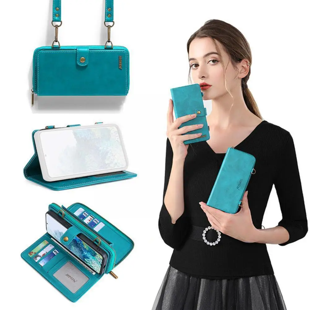 

3 In 1 Leather Wallet For 13/ 13 Mini / 13 Pro/ 13 Pro Max Shockproof Mobile Phone Cover For Q5n6