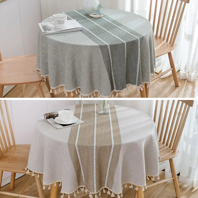 

Tablecloths for Round Tables White Lace Table Cloth Party Linen Tablecloth with Embroidery Table Cloths Chair Sashes for Wedding