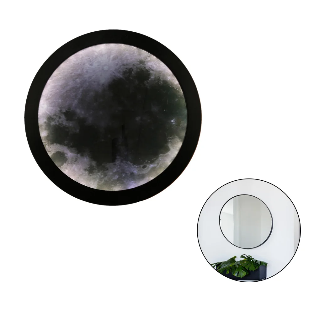 

Modern Makeup Mirror With Light Moon Wall Lamp Living Room Hallway Corridor Porch Decorative Mirror Wall Light Creative Gift