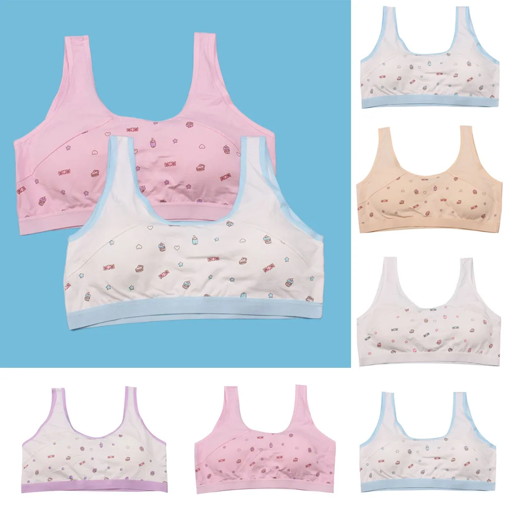 Детское нижнее белье для девочек модель 100% хлопок майка ярких цветов Майка