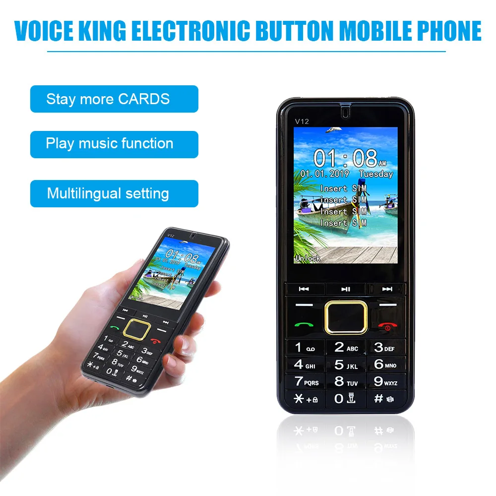 GSM 4 SIM Cards Four Standby Mobile Phone 2.8 Inch Display Big Key Sound Speaker Torch FM Radio - buy at the price of $20.46 in aliexpress.com | imall.com