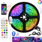 RGB Светодиодная лента 5 м, 10 м, 15 м SMD 2835, водонепроницаемая, с Wi-Fi контроллером, 12 В постоянного тока, лента с диодами, гибкие ИК-наборы, Tira, Рождественское украшение