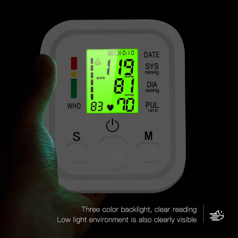 OLIECO Автоматический цифровой монитор артериального давления тонометр пульса