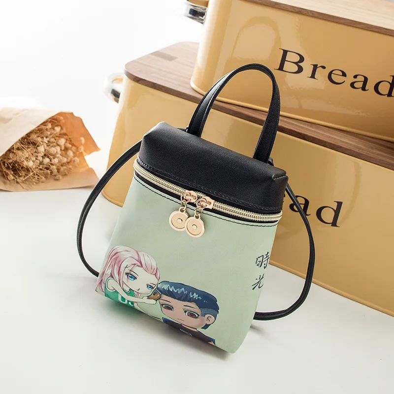 

Women's Handbag New Casual Cartoon Female Messenger Shoulder Bags Cute Crossbody Fashion Leather Bags Mini Bear Mobile Phone Bag