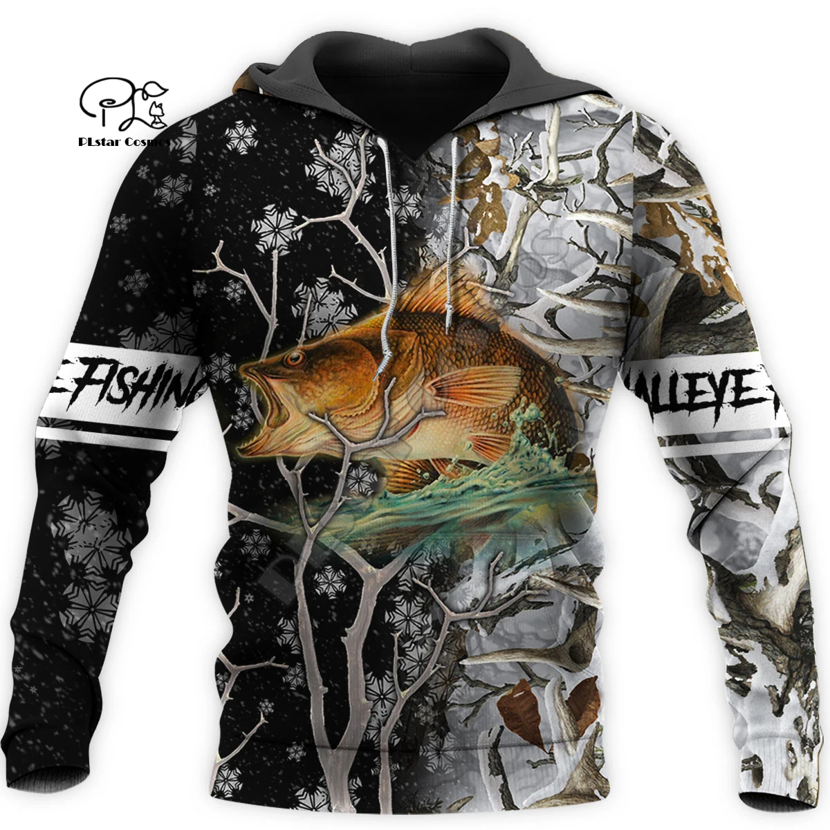 

PLstar Cosmos NewFashion Animal Walleye Fishing Fisher Camo Funny Outwear Tracksuit 3DPrint Harajuku Casual Hoodies Men/Women A1