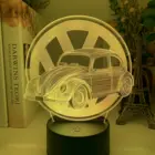 3D иллюзия Лампа Жук автомобиль для детей Спальня Декор ночник красочная атмосфера ребенок подарок на день рождения суперкар светодиодный светильник