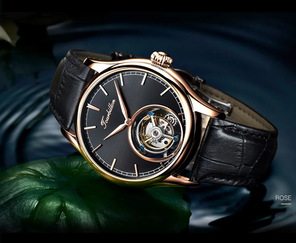 Tourbillon часы GUANQIN на механический сапфир для мужчин s часы лучший бренд класса люкс часы для мужчин Relogio Masculino