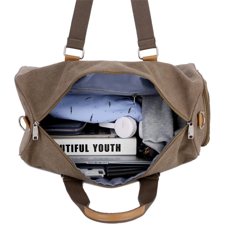 Повседневная холщовая спортивная сумка Scione для йоги женская фитнеса