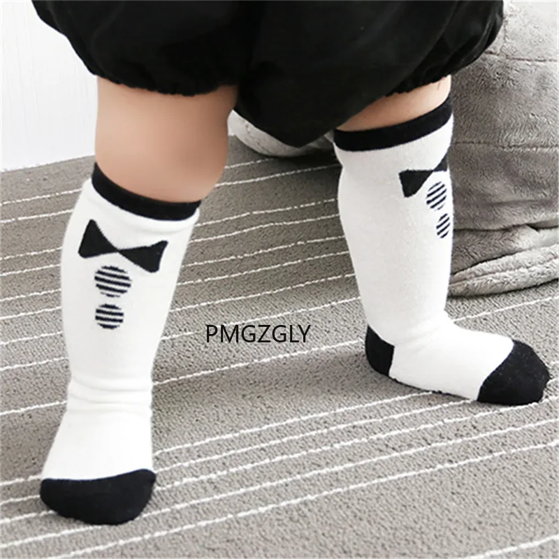 Calcetines hasta la rodilla con dibujos de zorro para beb&eacute;, medias suaves de algod&oacute;n, c&aacute;lidas, 1 par-1