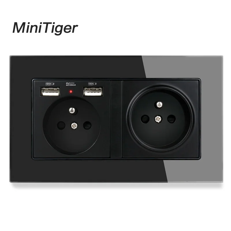 Настенная розетка с 2 USB-портами и светодиодным индикатором | Обустройство дома