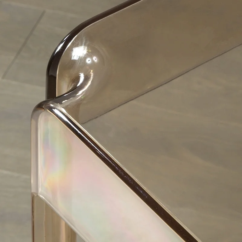 Скандинавский барный стул квадратный модный креативный прозрачный пластиковый