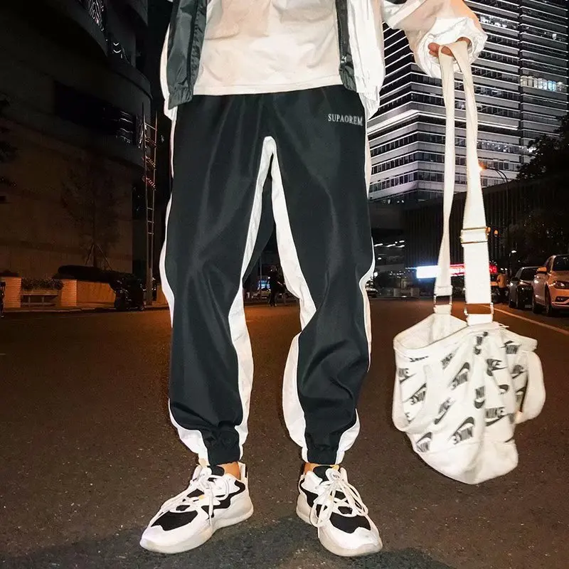 Летние Новые мужские повседневные штаны в японском стиле трендовые брюки с