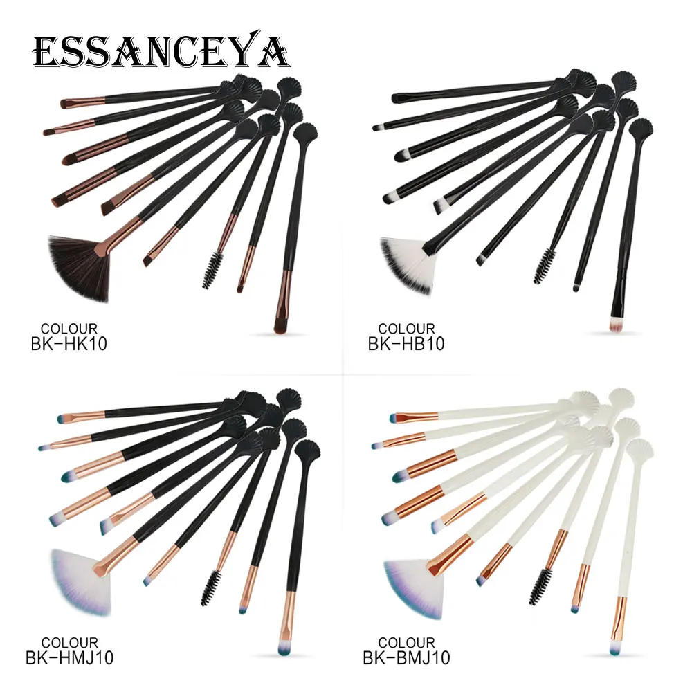 ESSANCEYA 6-18 шт. набор кистей для макияжа, Тональная основа, пудра, румяна, тени для век, подводка для глаз, губ, косметический набор кистей для макияжа, инструменты