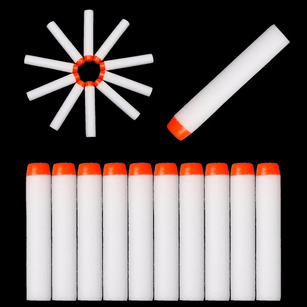 30 шт. Дартс для Nerf белый светящийся мягкий дырочку головы 7 2 см заправка игрушка