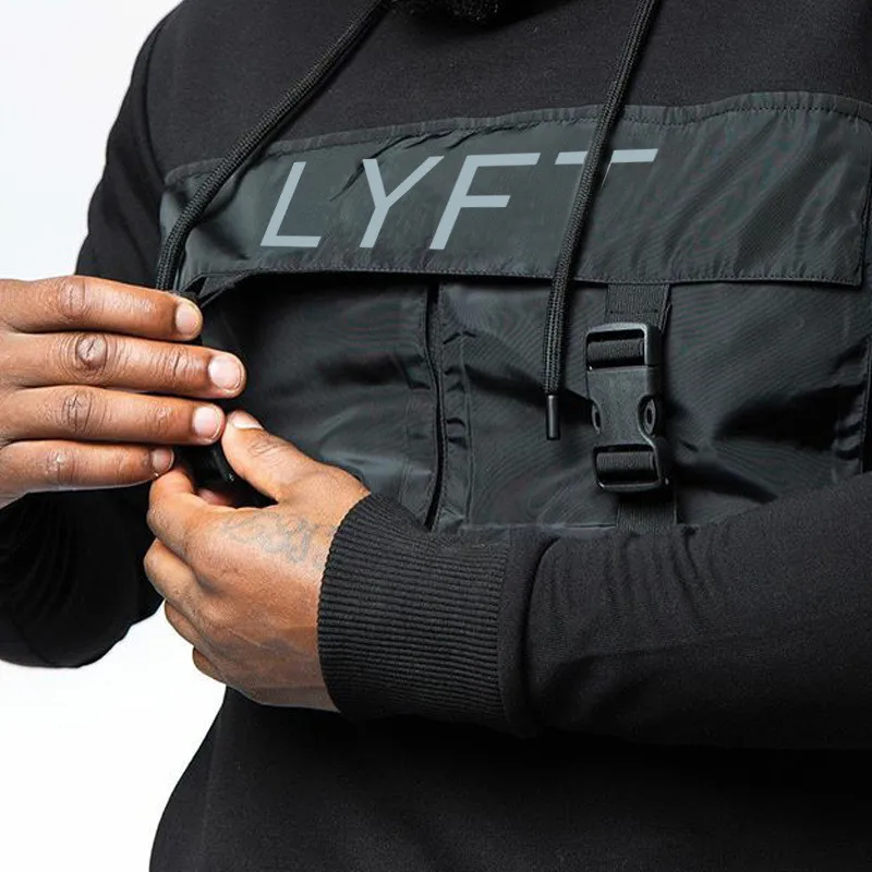 

2021 Men Sport Running Hoodies Gym Training Cotton Fitness Bodybuilding Sweatshirt Outdoor Sportswear Male Hooded Jacket Hoodies