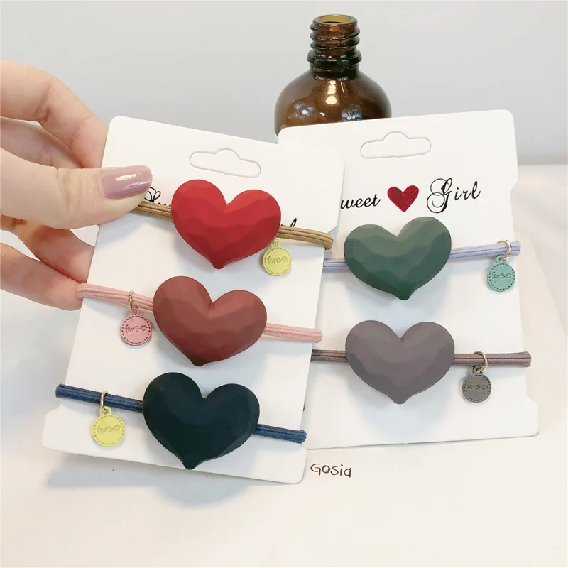 Милые резинки в форме сердца для женщин и девушек милые красивые аксессуары