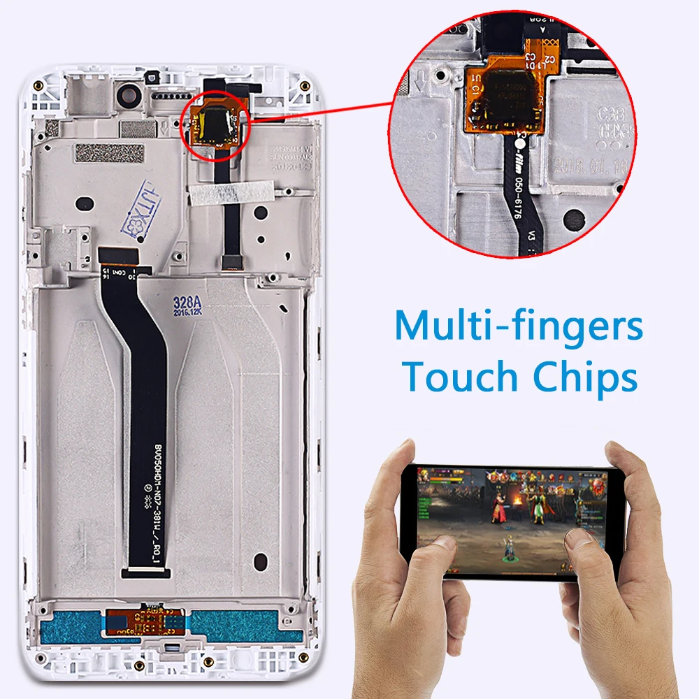 100% протестированный 5 0 дюймовый сенсорный экран для Xiaomi Redmi 5A ЖК-дисплей