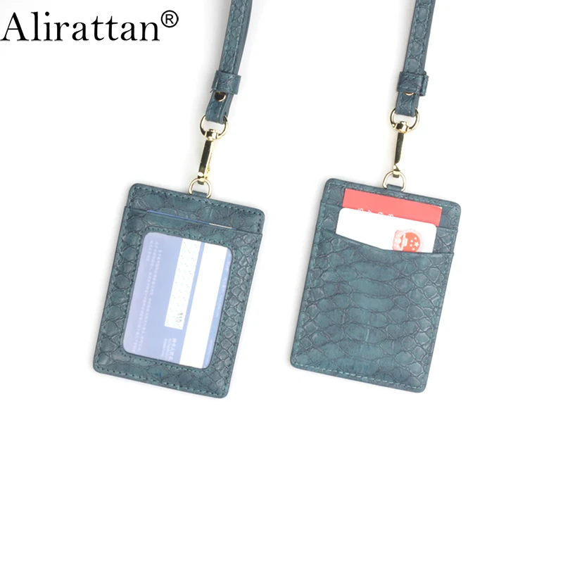 Alirattan новый модный крокодиловый узор ремешок для ID карты сумка держатель 2021