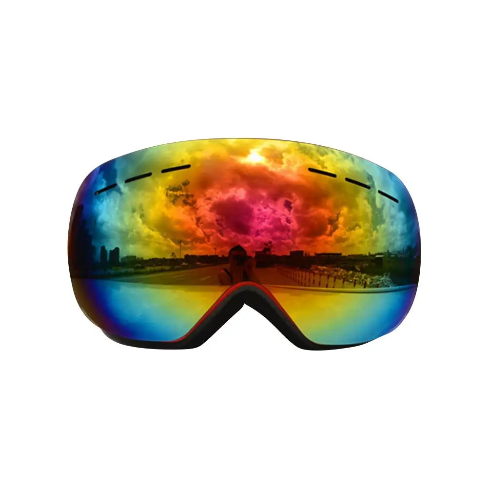 

Durable Skiing Eyewear Classic Delicate HX06 Ski Goggles Double Layer OTG Frameless Anti Fog UV Protection Snow Goggles