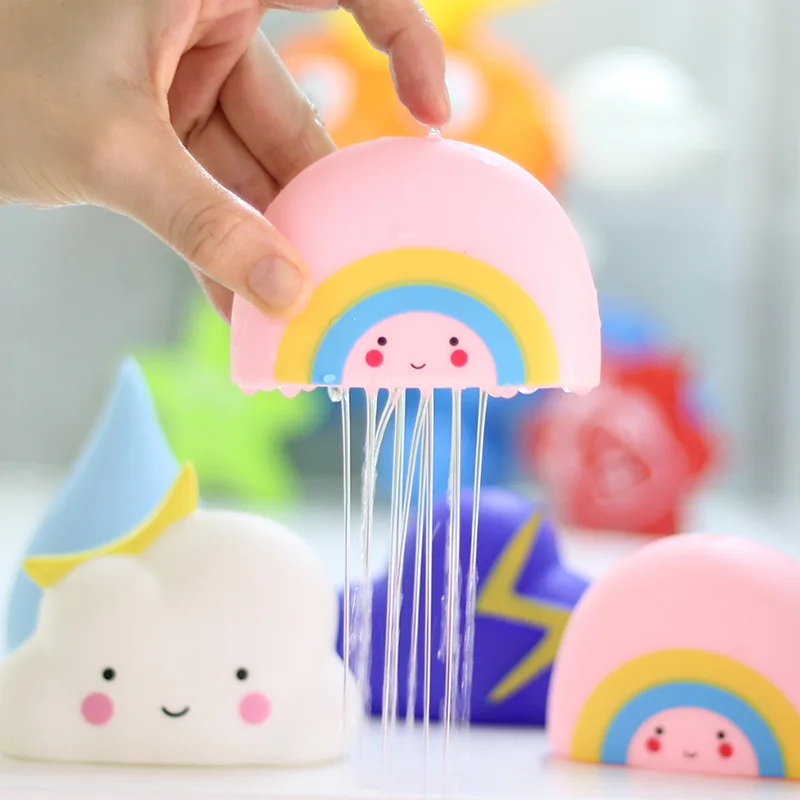 Juguetes de ba&ntilde;o para beb&eacute;, herramienta de pulverizaci&oacute;n de agua, juguetes flotantes para ducha de nubes, Educativo Para edades tempranas-2