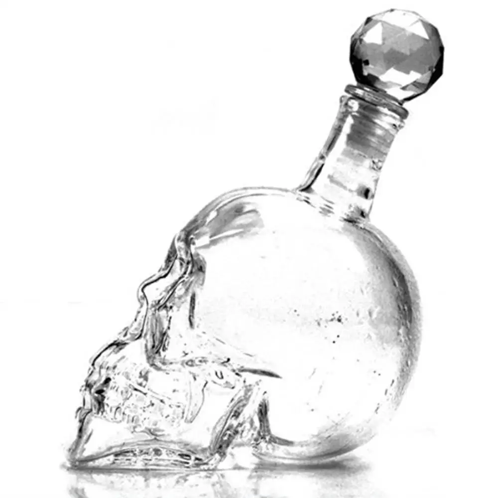 Креативные бокалы с черепом виски водки вина хрустальные для спирта прозрачные